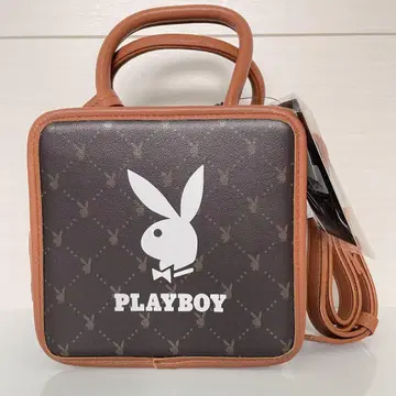 택 포함 새상품 PLAYBOY 플레이보이 숄더백 브라운