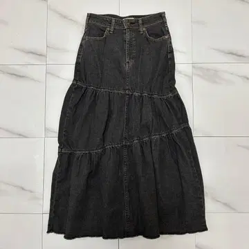 SOMETHING x FREAK'S STORE 데님 캉캉 스커트