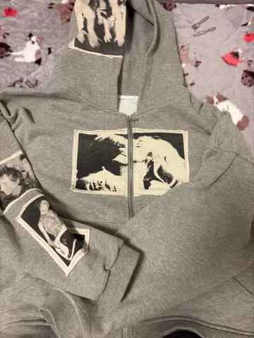 bastard APPLIQUE HOODIE S 사이즈