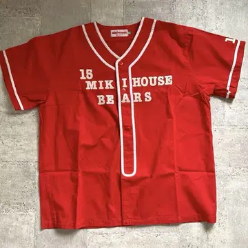 미키 하우스 mike HOUSE 베이스볼 셔츠 빨간색 빈티지 레트로