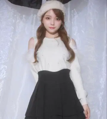 미셸 마카롱 미셰마카 비쥬 페더 니트탑