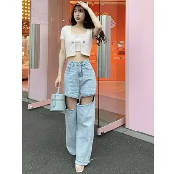 Darich 컷 아웃 데님