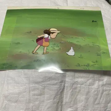 이웃집 토토로 애니메이션 셀화 직필 배경화