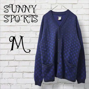 새상품급 SUNNY SPORTS 도트 무늬 가디건 V넥