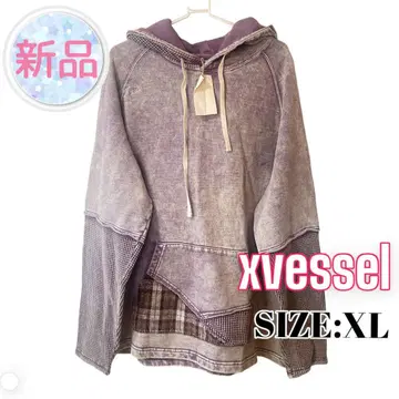 A668 xvessel 빈티지 와플 케미컬 후드티