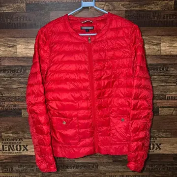 TOMMY HILFIGER 레드 다운 자켓 M