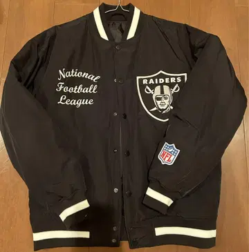 레어 NFL RAIDERS 레이더스 GU 바시티 자켓 자수