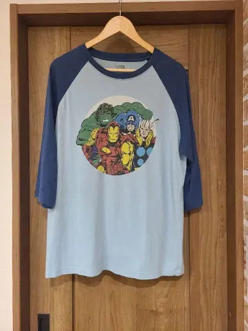 used MARVEL COMICS 래글런 7부 기장 T셔츠