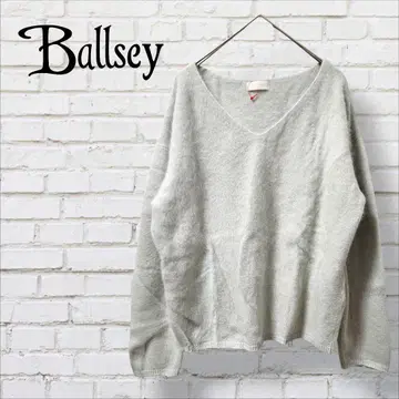 Ballsey 볼지이 V넥 긴팔 니트 스웨터 복슬복슬