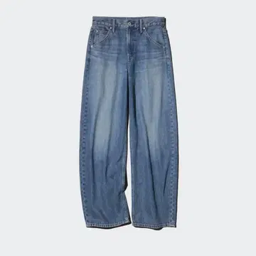 UNIQLO 배기 커브진스 블루 사이즈 24