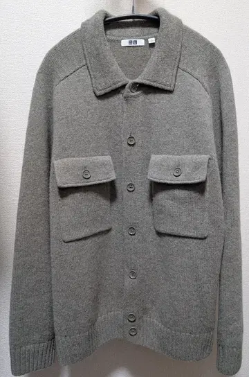 UNIQLO U 라무 니트 자켓 L 사이즈 53 GREEN