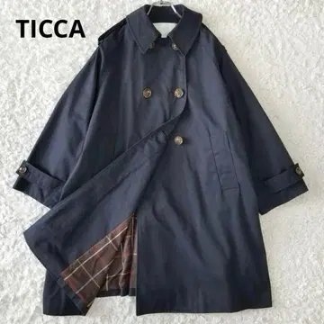 티카 레어 빅 트렌치코트 텐트코트 네이비