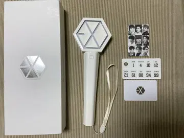 EXO 응원봉 ver2 화이트 둔기 카드 세트 포함
