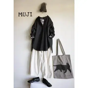 MUJI / 무인 방드 카라 셔츠