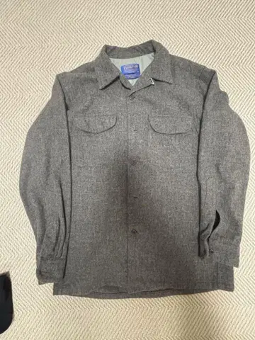 Pendleton 100% 울 그레이 셔츠