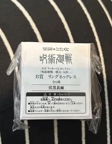 주술회전 반지 목걸이 후시구로 토우지