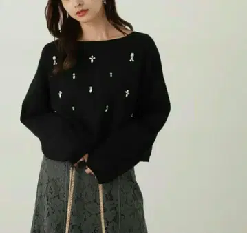 프로포션 바디 드레싱 비쥬 니트 풀오버