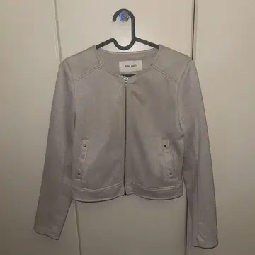 노카라 자켓 라이트 그레이