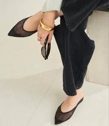 CORSO ROMA 9 / 코르소 로마 별주 MESH FLAT 뮬