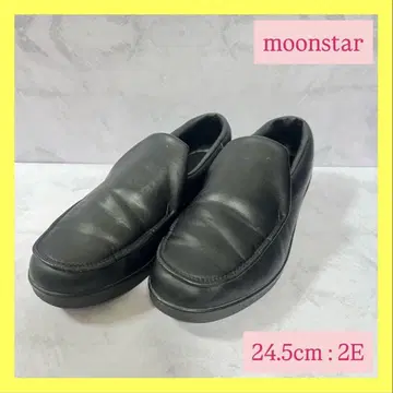 문스타 슬립온 로퍼 24.5cm 2E 블랙