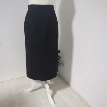 다크 그레이 타이트 스커트 울 혼방