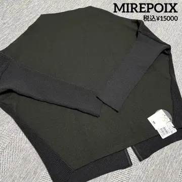 야마다야 MIREPOIX 이소재 소매 리브 니트 미사용 새상품