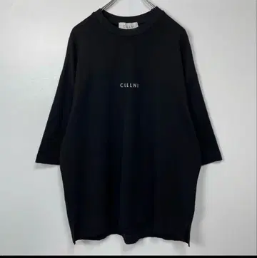 CULLNI 로고 오버 사이즈 T셔츠 블랙 사이즈 2
