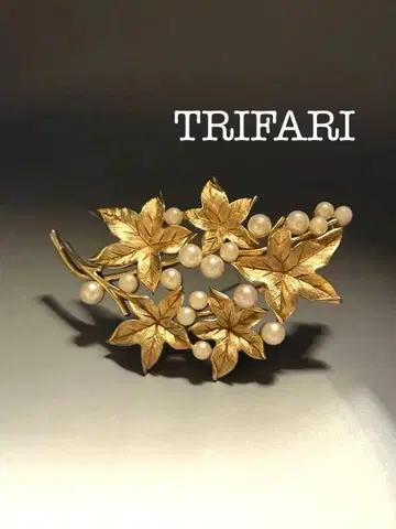 lotuscloud 2534 TRIFARI 트리파리 빈티지 브로치
