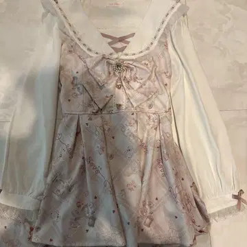 LIZ LISA 리즈리사 Sewing Bear 패턴 셋업