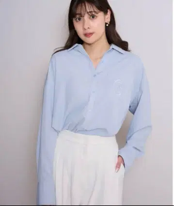 하립투 Comfort Oversized Shirt blue