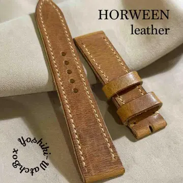 hor-229 HORWEEN 더비 내추럴 시계 벨트 러그 폭 20mm