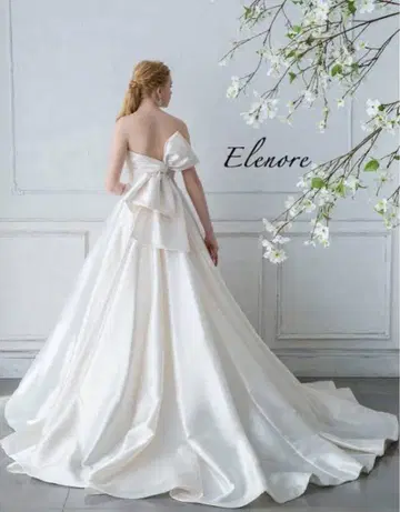 Elenore 새틴 웨딩 드레스
