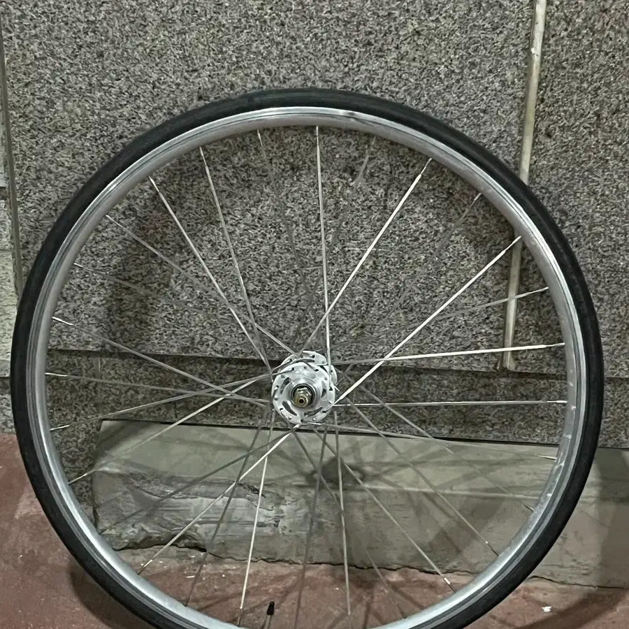 Novatec Aerospoke Silver Front Wheel #노바텍,#실버휠,#실버휠셋