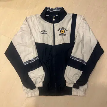 구제 의류 Umbro XL 축구 자켓 화이트/네이비