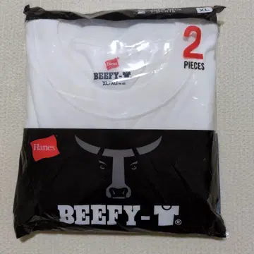 [ 새상품 미사용 ] Hanes BEEFY T셔츠 2매입 화이트 XL