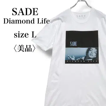 새상품급 SADE Diamond Life 프린트 밴딩T셔츠 화이트