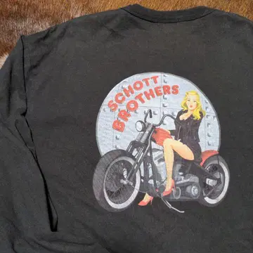 Schott 핑업 롱 T셔츠 XL