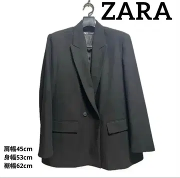 ZARA 블랙 피크드 라펠 자켓