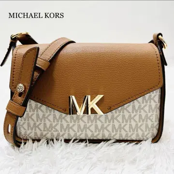 MICHAEL KORS 숄더백 브라운/화이트