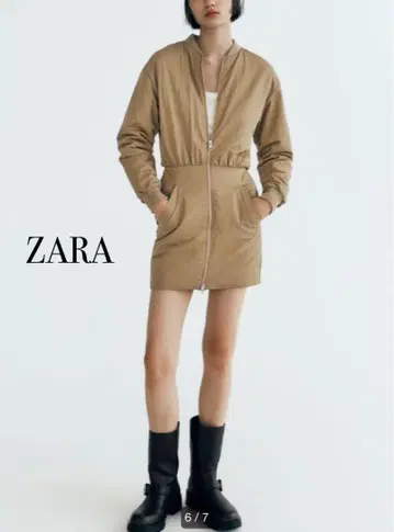 ZARA 숏 봄버 원피스 XS