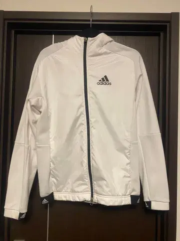 adidas 화이트 풀 지퍼 자켓 골프 나일론 보아