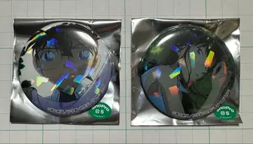 명탐정 코난 홀로그램 캔뱃지 코난 란 세트 TOMS 낮잠