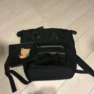 파미리아 블랙 마더백 파우치 포함