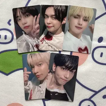 2021 TXT FC 설문조사 회원 한정 트레이딩 카드 전원 5장