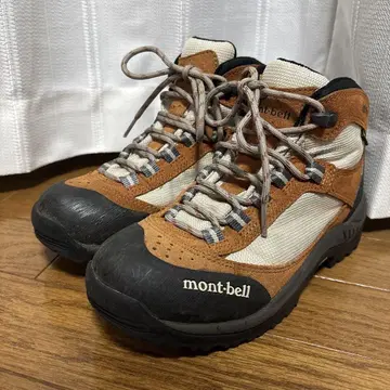 mont-bell 등산화 브라운/베이지 23.5cm
