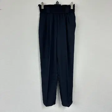 ZARA [ XS ] 자라 슬랙스 네이비 허리밴딩 테이퍼드 팬츠