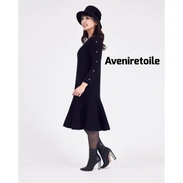 Aveniretoile 아베닐 에투알 사이드 펄 니트 원피스