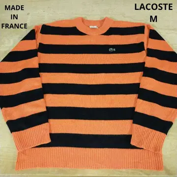 프랑스제 90s LACOSTE 라코스테 보더 무늬 코튼 니트