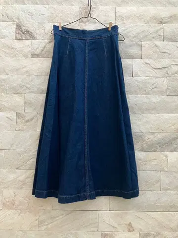 드레 스테리어 DRESSTERIOR 데님 플레어 스커트 38