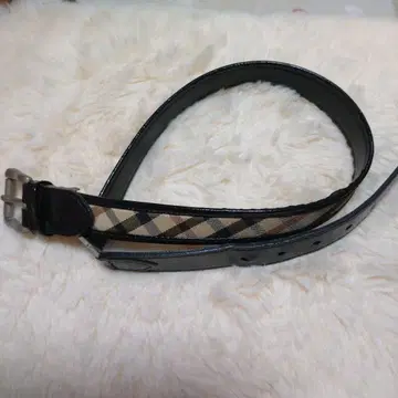 DAKS 닥스 체크 무늬 가죽 여성 벨트